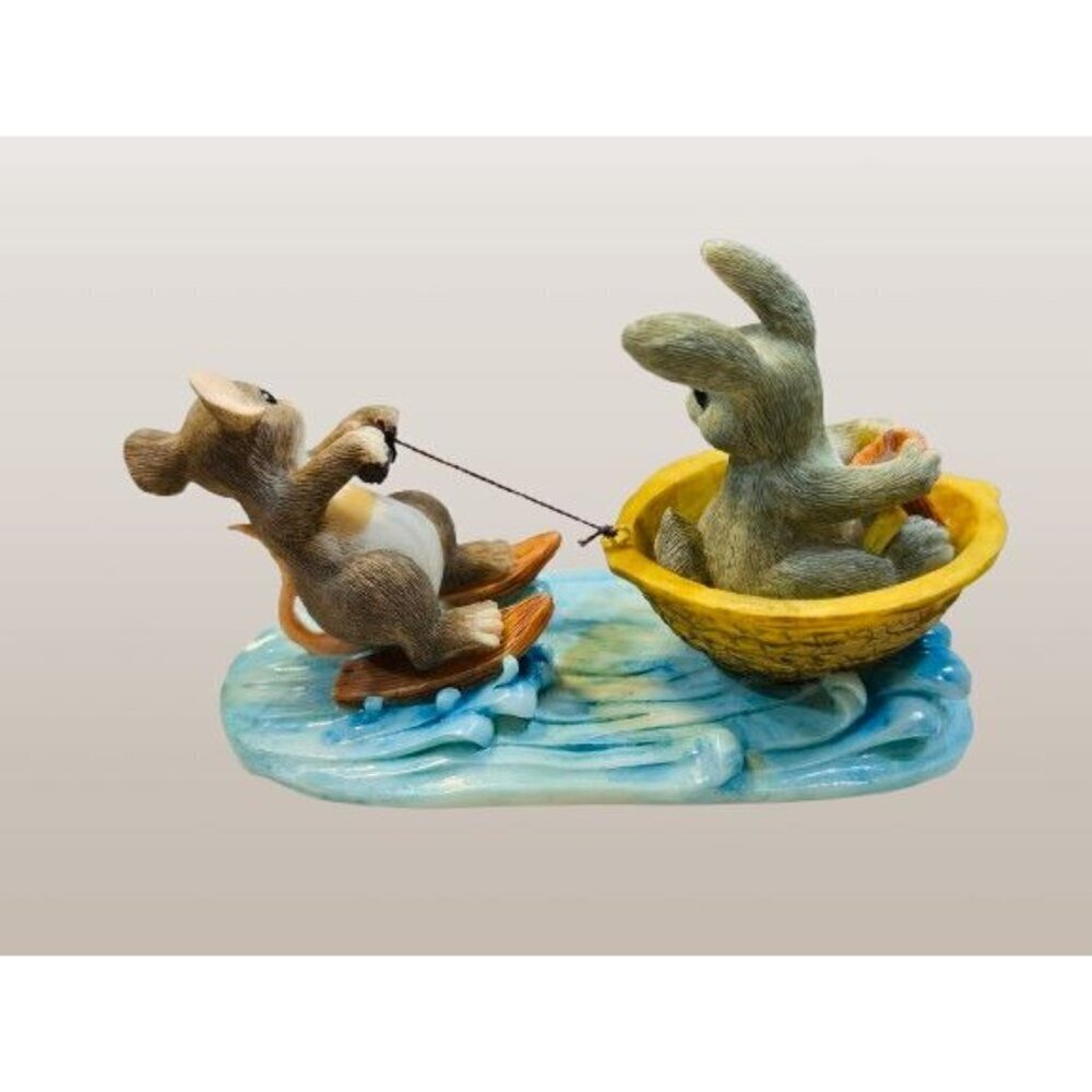 Charming Tails Figurine" A Day at the Lake" - 83/803 with Original Box - Picture 4 of 6